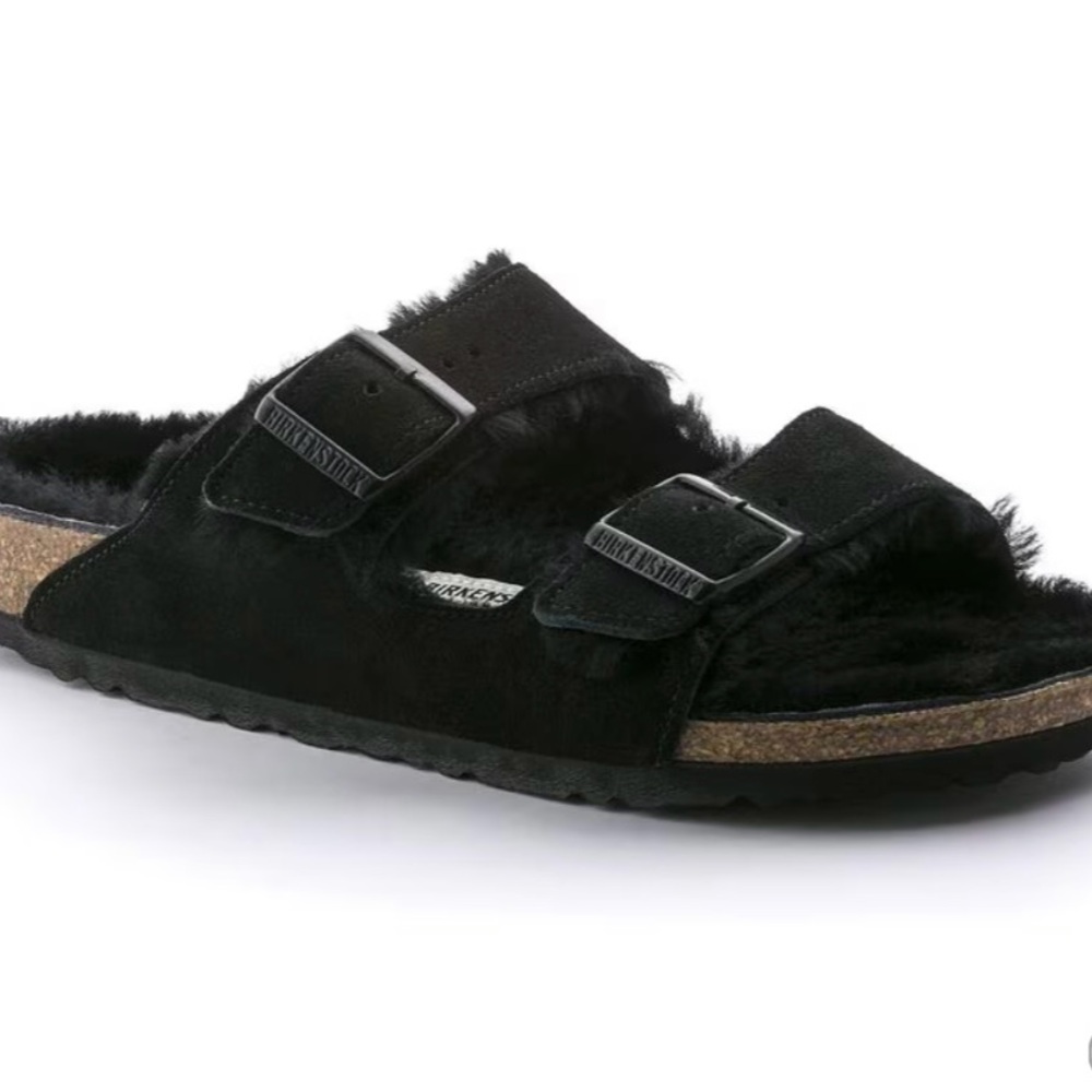 Birkenstock Arizona Black Shearling -classic
